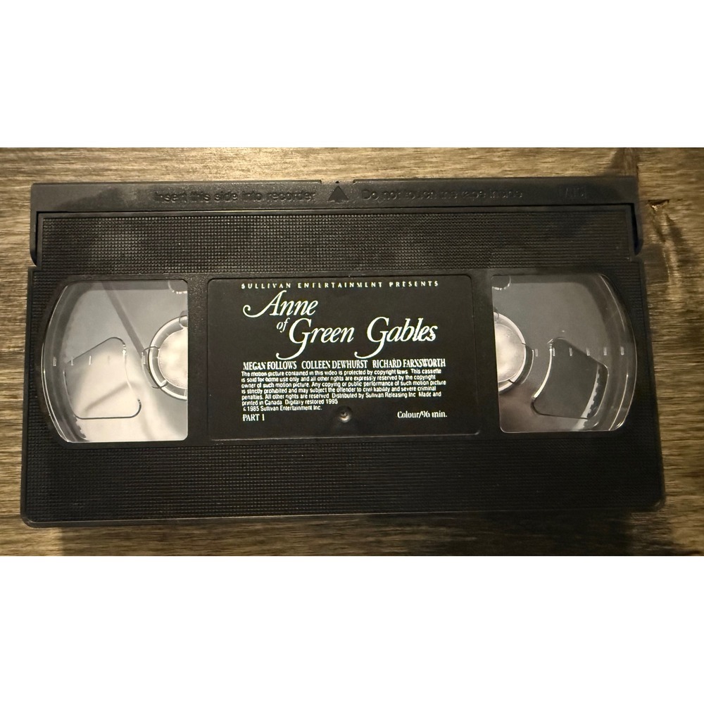 Sullivan Entertainment Anne of Green Gables Part 1 VHS 1995